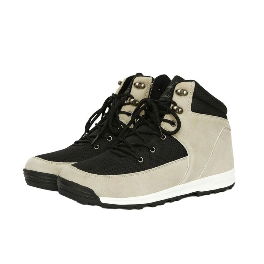 Crosshatch Mens Fordbliss Ankle Boots / Stone/Black